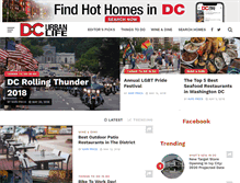 Tablet Screenshot of dcurbanlife.com